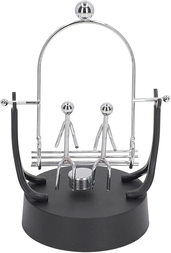 Perpetual Motion Machine Swing Shape Iron Art Model for Office Desk Home School Decoration