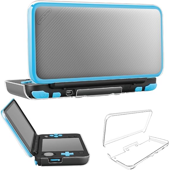 TNP Clear Hard Shell Case for New Nintendo 2DS XL/LL 2017, Snap-On Cover