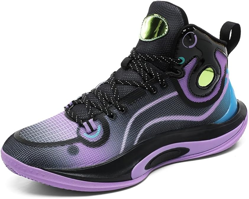 Thrym High Top Basketball Sneakers Lightweight Cushioning Non-Slip Breathable Indoor Outdoor Training Shoes