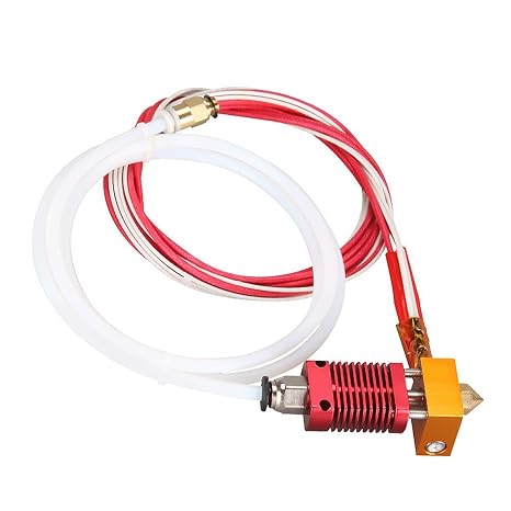 Ender 3 Hotend Upgrade Kit 12V 40W Pre-Assembled MK8 Extruder Hotend with 0.4mm Nozzle & Silicone Sock CR10 Heating Block Heat Dissipation Tube Compatible with Ender 3/3 Pro / 3 V2 / 3 Neo 3D Print