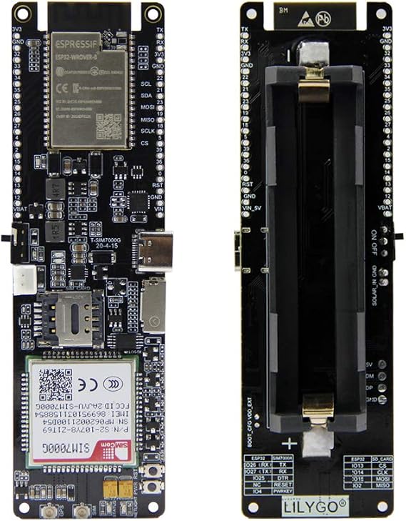 LILYGO T-SIM7000G ESP32-WROVER-B 2G/NB Development Board | GPS ,Solar Charge,TTGO