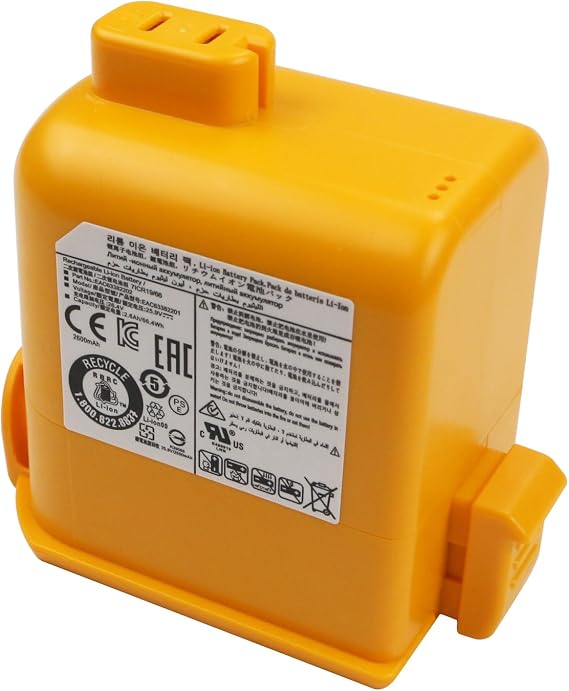 EAC63382201 EAC63758601 Battery Replacement for LG Cord Zero A9 Plus A9K