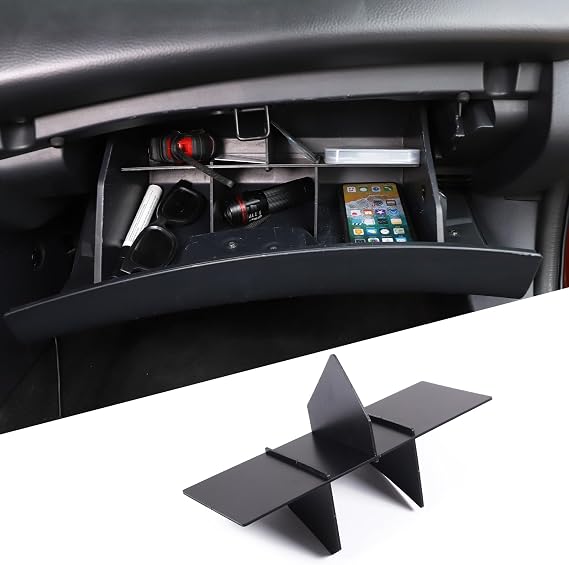 sekhyna グローブボックス ディバイダー オーガナイザー 4個 三菱 Eclipse 2006-2011 Co-Pilot センターコンソールインサートボックス ABS セカンダリトレイ インテリアアクセサリー