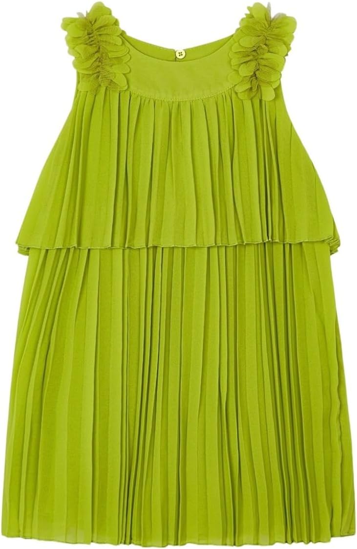 Mayoral Pleated Dress for Girls Kiwi