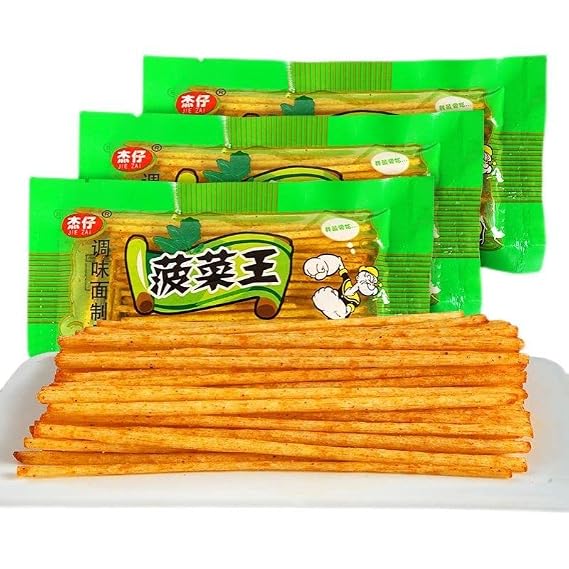 Vegetable Spicy Strips,Nostalgic snacks,Rice noodles hot silk,Hot slices,Spicy strips,Instant snacks,Handmade Spicy Sticks, Hunan Spicy Food,Small gluten,Leisure snacks (3 packs)
