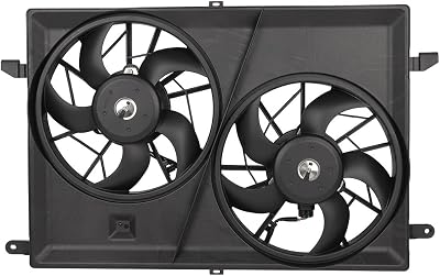 Engine Cooling Fan Assembly for 2009-2017 for Chevy Traverse, 2007-2017 for GMC Acadia, 2007-2010 for Saturn Outlook