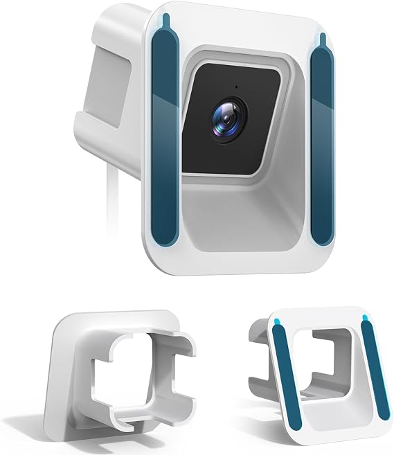 Wyze Cam V3/V3 Pro için Pencere Montajı, Açı Eğimi (Yukarı/Aşağı/Sol/Sağ), Vidasız, Yansıma Yok, Hasarsız, Cam Pencere/Kapı Braketi Tutucu Wyze Kamera V3/V3 Pro ile Uyumlu - Beyaz