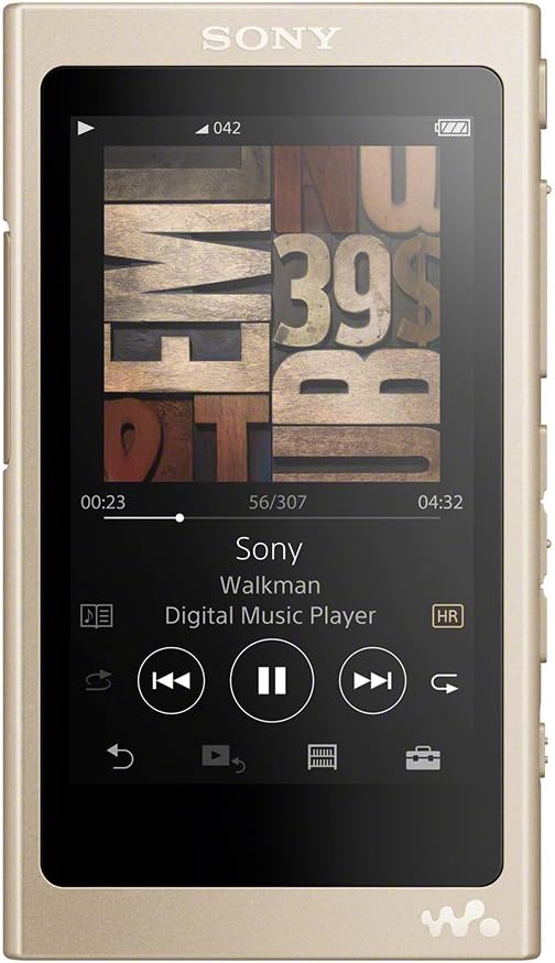 Sony Walkman A Series 16GB NW-A45: Bluetooth/microSD/Hi-Res compatible, up to 39 hours continuous playback, 2017 model, Pale Gold NW-A45 N