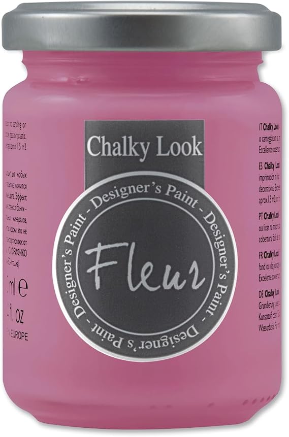 Fleur Chalky Look Paint - American Beauty, 4.4 oz jar