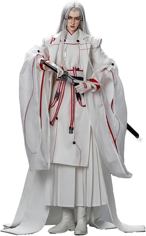 BACALYSO | Ringdoll Spherical Joint Doll, Man Height 30.7 inches 78 cm, "Imperial Doctor" Samurai, Illusion BJD Doll, Movable Figure, Make-Up, Fancy Dress