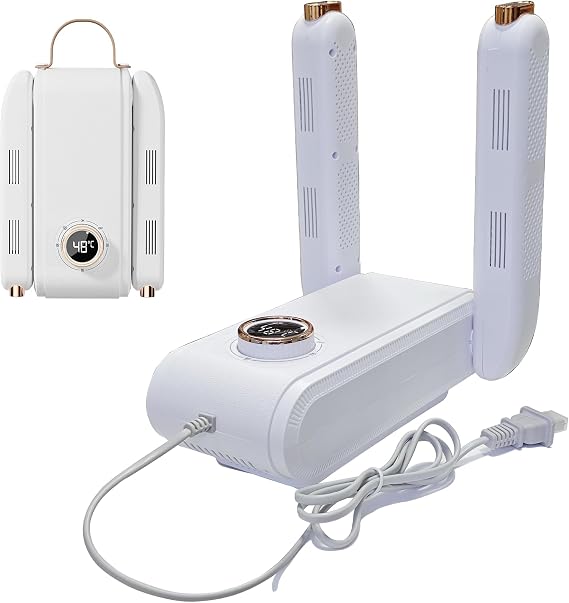 Boot Dryer for Work Boots,Shoe Dryer with Heat Blower, Shoe Dryers for Sneakers, Doubles as Glove, Helmet & Boxing Glove Dryer- Helps Reduce Odor(white)