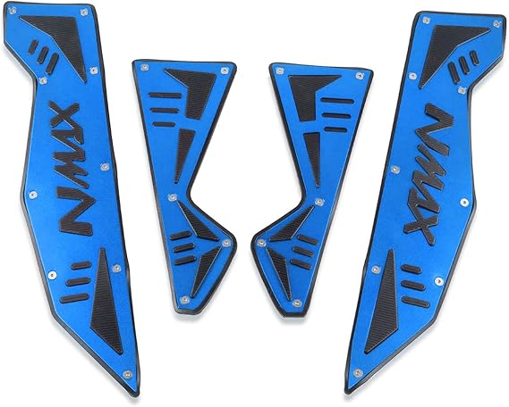 Motorcycle Front & Rear Footrest Pedal Footboard Steps Foot Plate 2015-2018/2019 for Yamaha for NMAX 155 for N-MAX 155 for N MAX Accessories (Color : 2)