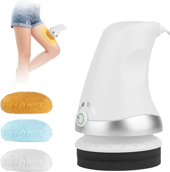 Nordic Sculpt Body Sculpting Machine, Handheld Cellulite Massager with 3 Washable Pads, Electric Body Shaper for Belly, Waist, Legs & Glutes, Relieves Muscle Fatigue in Neck, Shoulders and Arms