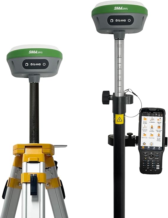 R26 V1 NOAA GNSS IMU RTK GPS Land Surveying Equipment Rover Base Collector and Survey Software Included, NOAA certificated, 1cm Accuracy(Exclude Tripod&Pole)