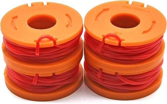 4-Pack Replacement Spools Compatible with Worx Trimmer