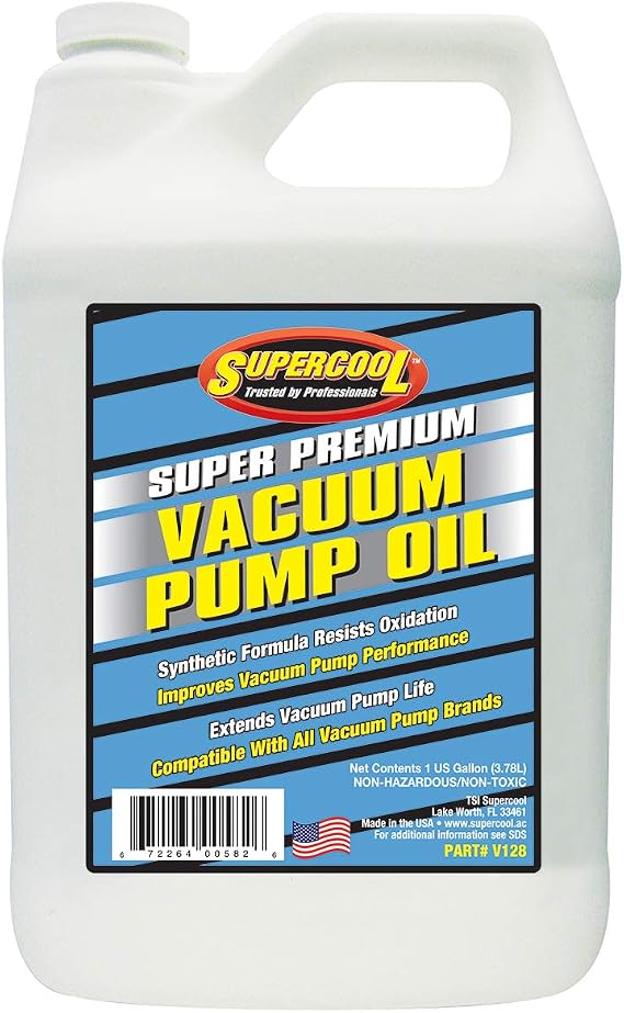 TSI Supercool V128 68 Viscocity Synthetic Vacuum Pump Oil Gallon 1-Pack