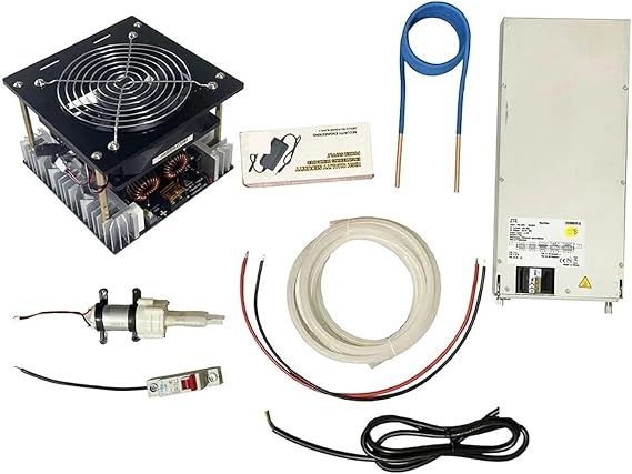 Induction Heater, 3000W ZVS High Frequency Induction Heating High Frequency Machine High Frequency Quenching Medium Frequency Furnace