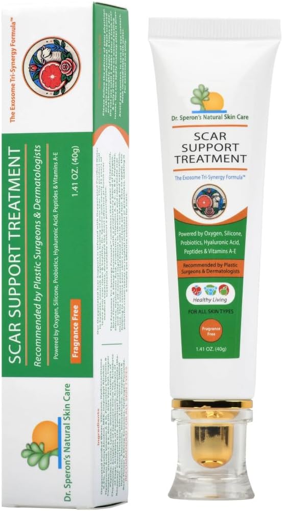 Dr. Speron's - 4th Gen - Natural Silicone Scar Gel Promotes Natural Regenerative Activity, Clinically Shown to Make Scars Less Visible 1.41 oz