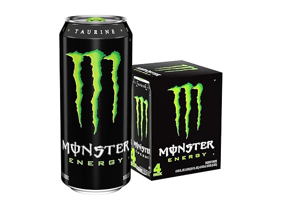 Manster Energy, Original, 16 fl oz, 4 Pack