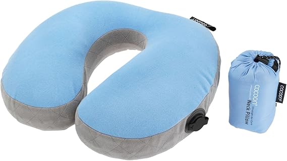 COCOON - Premium - U-Shaped Aircore Pillow - Light Blue