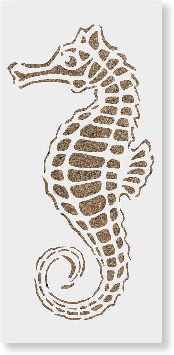 Seahorse Stencil - Sea Horse, Seahorse Stencils, Seahorse Stencil, Seahorse Template, Stencils
