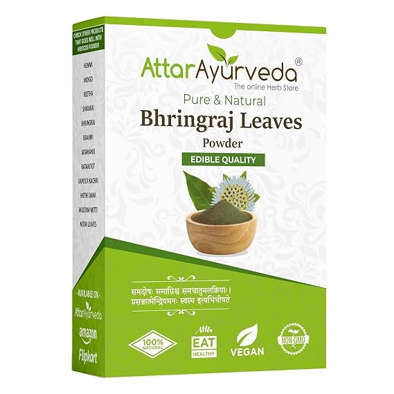 ATS Natural Bhringraj Powder for hair growth (100 Grams)