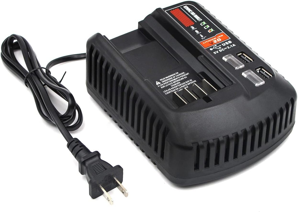 CMCB104 20V Battery Fast Charger Compatible with Craftsman 20V V20 Lithium Battery CMCB201 CMCB202 CMCB203 CMCB204