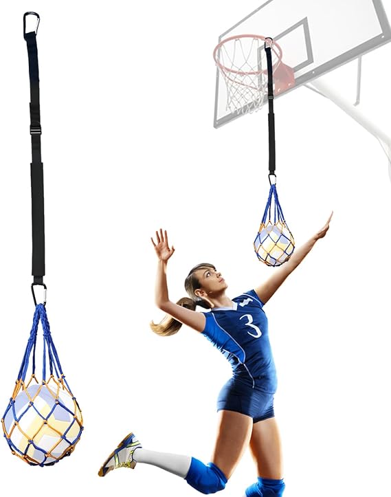 Adjustable Volleyball Spike Trainer - Enhance Your Serving, Jumping, Arm Speed, and Spiking Power with This Effective Volleyball Training Aid