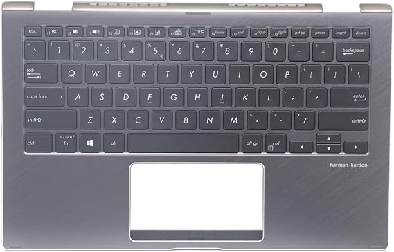 New Replacement Palmrest for Asus UX362F UX362FA Q326F Q326FA Upper Case with Backlit Keyboard US 90NB0JC1-R31US0 13N1-68A0701