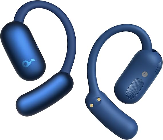 soundcore AeroFit 2 by Anker, Open-Ear Headphones, Adjustable Ear Hooks, Secure Fit, Instant AI Translation, Rich Bass, Hi-Res, 42H Playtime, Bluetooth 5.4, IP55, AI Clear Calls, Wireless Charging | Real-Time Translation, 4 Adjustable Positions, 42H Playtime, Rich Bass, Hi-Res, IP55, AI Clear Calls, Wireless Charging