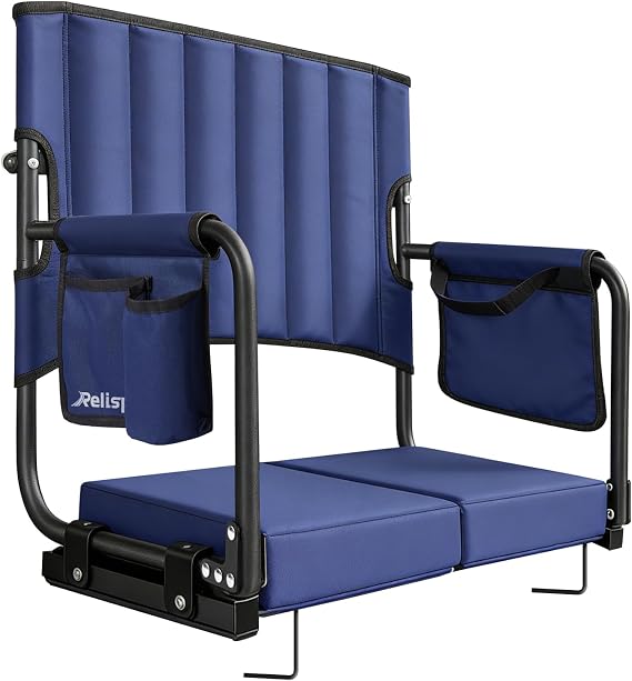 Stadium Seats with Back Support, 500 lbs Heavy Duty for Big Users