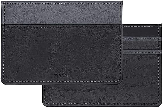 Moshi Folia Slim Card Holder (Charcoal Black)