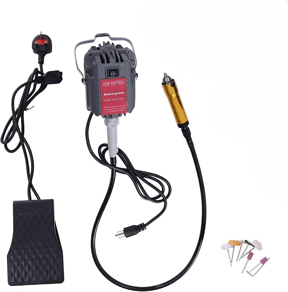 Flex Shaft Hanging Grinder Carver Rotary Tool 230W Electric Hanging Grinder Carver Multi-Function Metalworking Jewelry Tool Repair Kit