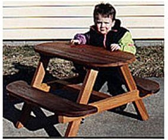 Project Paper Plan to Build Child's Picnic Table - Material Not Included