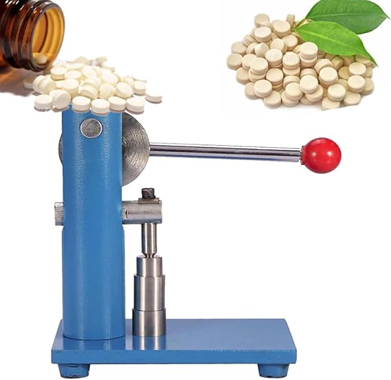 Manual Tablet Press Machine, Lever-type Tablet Press, Stainless Steel Mold, DIY Making Tableting Tool, Household Small Manual Tablet Press Laboratory Powder Tablet Press 12mm