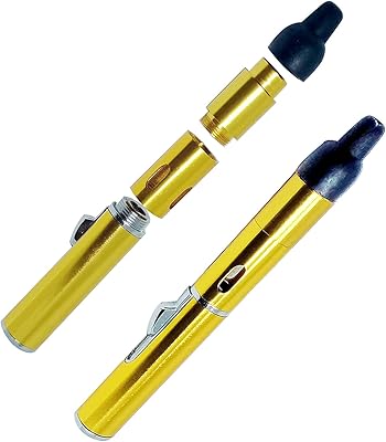 Refillable Lighters, Detachable Alluminum Tube Windproof Lighter,GlodGas Not Included