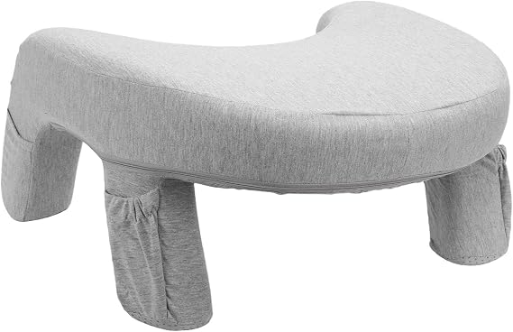Lap Desk Pillow Lap Arm Support Pillow Reading with Memory Foam Removable Washable Cover for Living Room Bedroom Sofa Bed (Deep Space Gray)