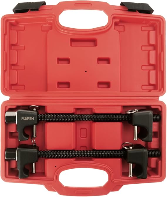 Coil Spring Compressor Tool 2pc Macpherson Strut Spring Compressor Tool for Suspension Work for 1/2" Square Drive, 7/8'' (22mm) Hex Socket