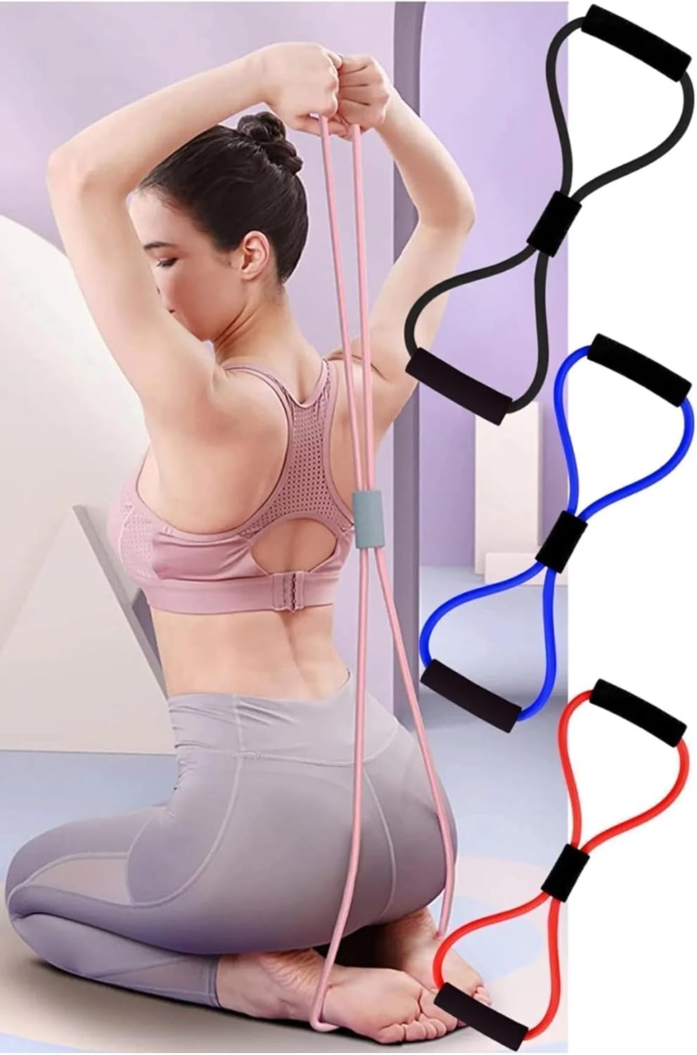 Pilates Resistance Tyre Lanyard Body Shaper Butterfly Resistance Tyre Power Tyre 1 Pc