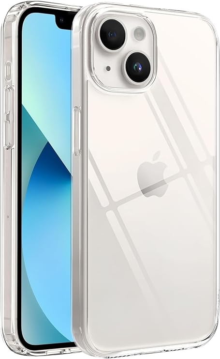MADNOVA Apple iPhone 15 İle Uyumlu Şeffaf Telefon Kılıfı, Kamera Korumalı Silikon Kılıf