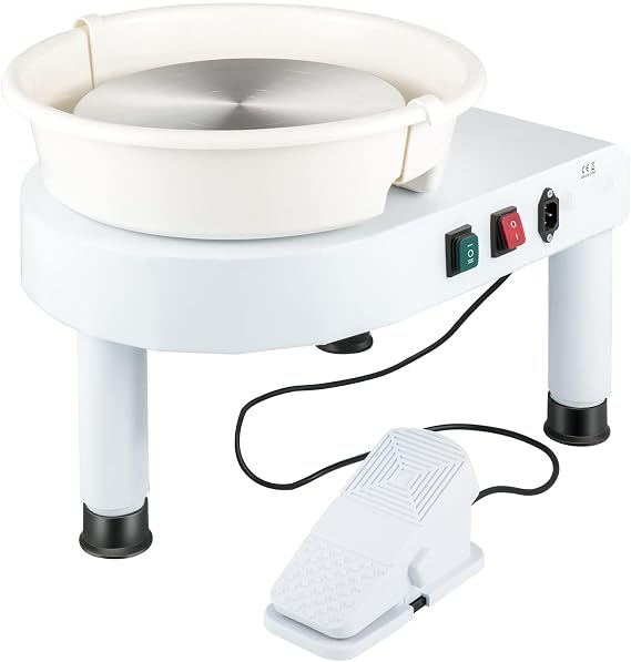350W Electric Potter's Wheel, 11-Inch Ceramic Pottery Wheels Heavy Duty Pottery Forming Machine with Foot Pedal and LCD Touch Screen, for