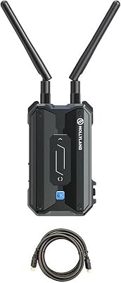 Hollyland Pyro H USB-C 4K HDMI Wireless Video Receiver with Mustang AV HS-101 HDMI Cable