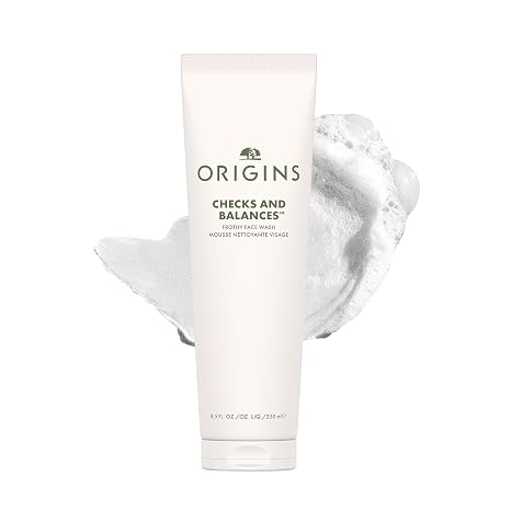 Origins Checks and Balances Frothy Face Wash & Gentle Face Wash for Men and Women | Foaming Facial Cleanser