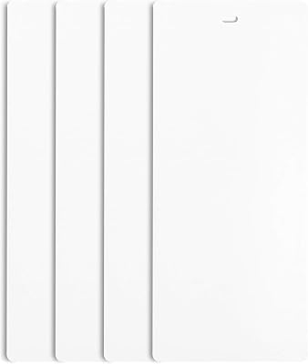 DALIX 82.5 White Vertical Blinds Replacement Slats Sliding Door Window 4 Pack