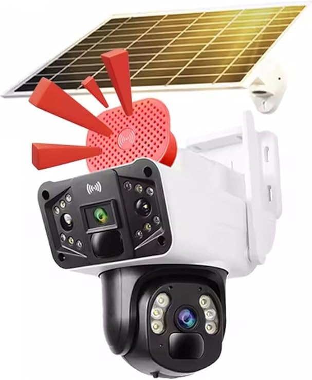 O-kam 3915 4g 6 mp Dual Lens Solar Ptz Camera