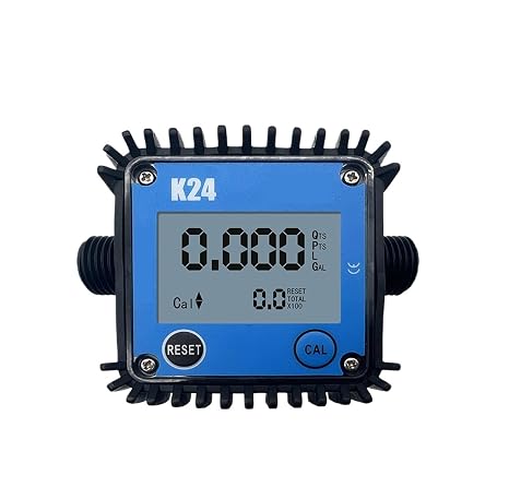 Digital Water Flow Meter High Accuracy Minor Flow Digital Display Meter Gear Flow Meter Water 1-15L/Min