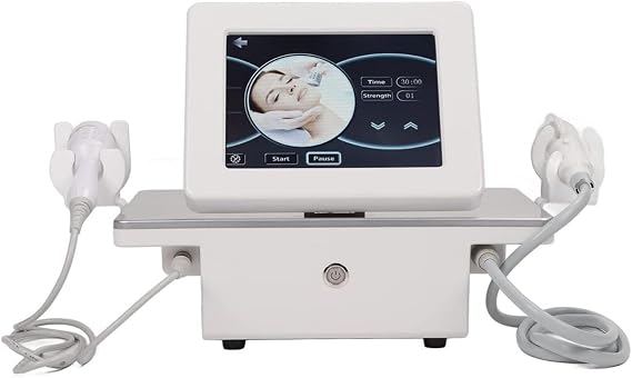 7D HIFU Machine for Facial Lift and Body Shaping Anti-aging Removal Eye Wrinkles Skin Tightening Facial Tightening Loss Shape Device Beauty Machine, Dual handle