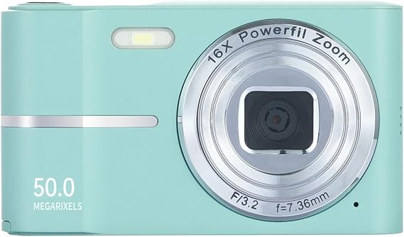 4k Digital Camera, Green Vlogging Camera Mini Camera for Photography