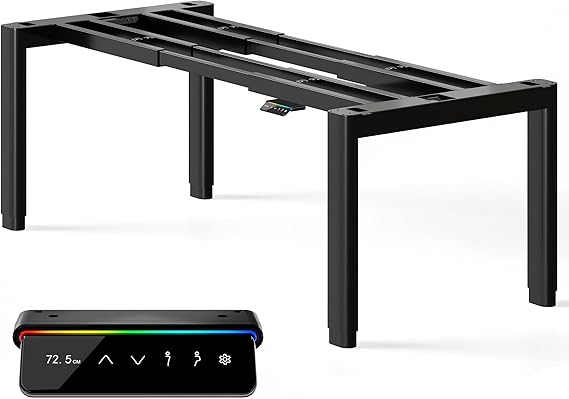 MAIDeSITe T4 Pro Plus Height Adjustable Electric Standing Desk Frame with 240KG Load Capacity, Dual Motor Sit Stand Desk Ultra-stable Stand Up Desk Frame with 4 Oval Legs Design for Home Working