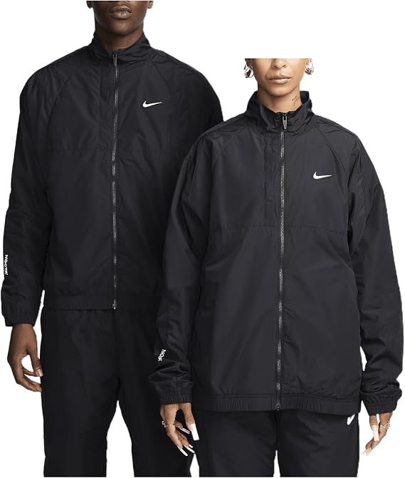 NOCTA Northstar Nylon Track Jacket (Black/Black/White, FN7666-010) Size Medium